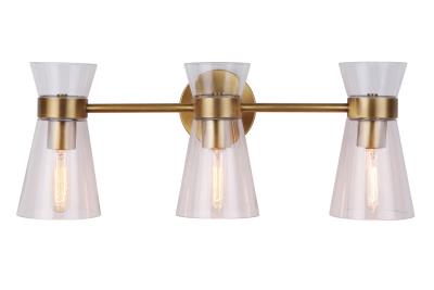 Luce - 2516-AB - Adele - Three Light Bathroom Fixture - Aged Brass