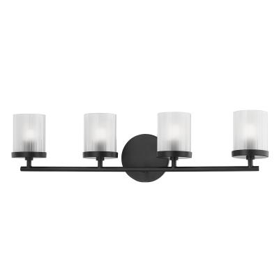 Mitzi - H239304-SBK - Ryan - Four Light Bath and Vanity - Soft Black