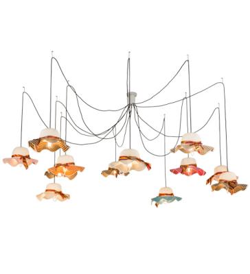 Meyda Tiffany Lighting 177271 Castiliolite Cappelli 12 Light Pendant Chandelier Pewter, Nickel, Silver
