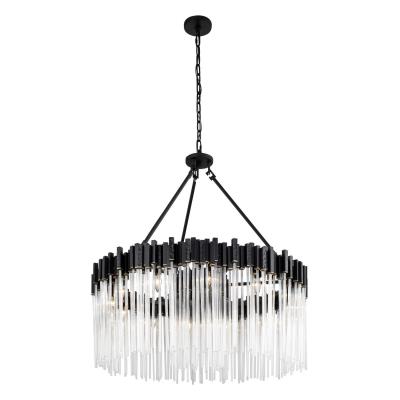 Matrix - 12 Light Pendant - Matte Black/French Gold