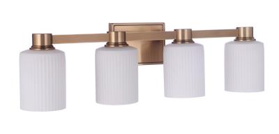 Craftmade 12928SB4 Bretton 4 Light Vanity in Satin Brass