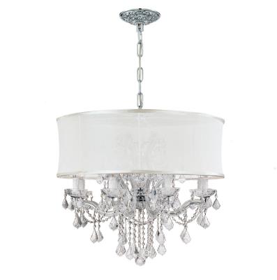 Crystorama - 4489-CH-SMW-CL-S - Brentwood - 12 Light Chandelier - Polished Chrome