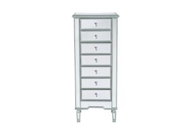 elegant lighting dresser Sikaic Dresser with LED Lights and Charging Station Black main image 1
