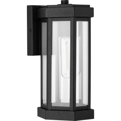 PRG P560337-031 Progress Lighting One Light Outdoor Wall Lantern Black - Ramsey (1) 100.00W A19 Bulbs Not Included 6.00IN W X 12.50IN H
