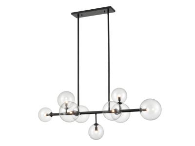 Avenue Lighting HF4209-BK 9-Light Hanging Chandelier, Black