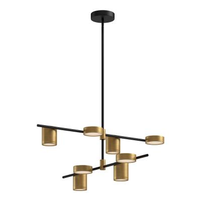 Kuzco Lighting CH96840-BK/BG Jayden - 57W LED Chandelier-13.25 Inches Tall and 40 Inches Wide, Finish Color: Black/Brushed Gold