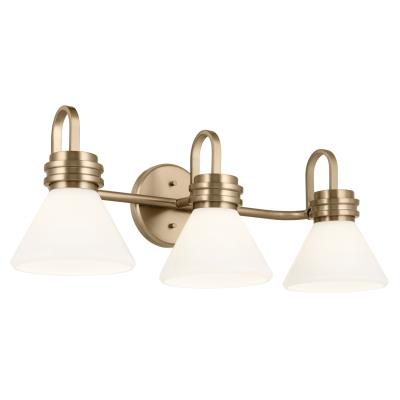 KIC 55155CPZ Kichler Three Light Bath Champagne Bronze - Farum (3) 60W A,G25 Bulbs Not Included 26IN W X 9.50IN H