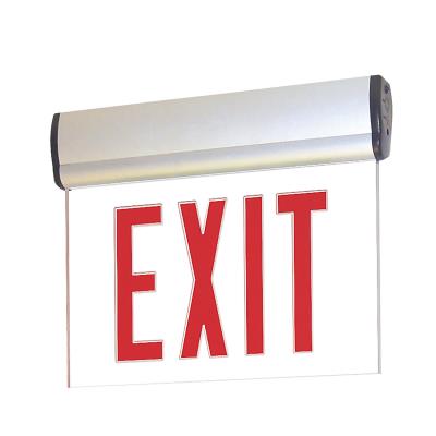 LED Edge-Lit Exit Sign - Aluminum