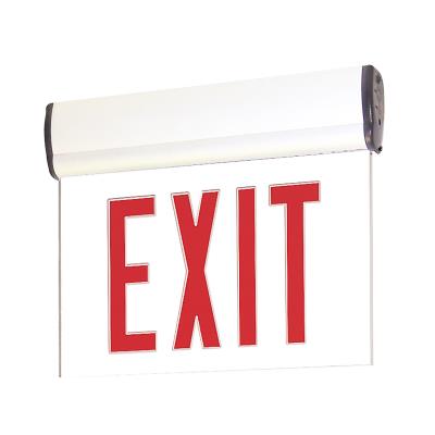 LED Edge-Lit Exit Sign - White