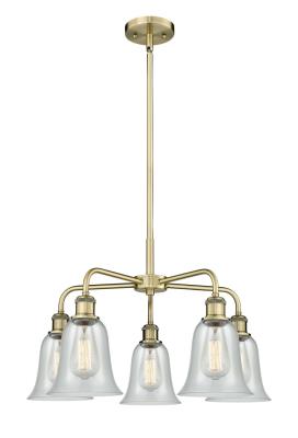 Innovations Lighting 516-5CR-AB-G2812 Downtown Urban Five Light Chandelier Chandelier Brass - Antique