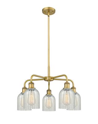 Innovations Lighting 516-5CR-BB-G2511 Downtown Urban Five Light Chandelier Chandelier Gold, Champ, Gld Leaf