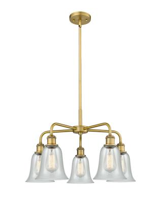 Innovations Lighting 516-5CR-BB-G2812 Downtown Urban Five Light Chandelier Chandelier Gold, Champ, Gld Leaf