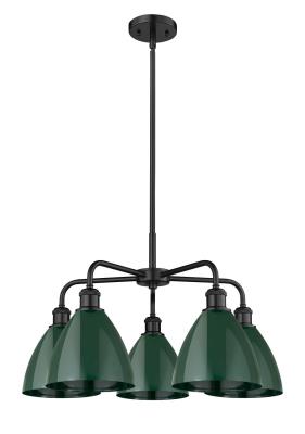Innovations Lighting 516-5CR-BK-MBD-75-GR Downtown Urban Five Light Chandelier Chandelier Black