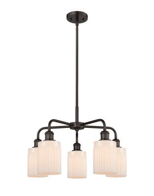 Innovations Lighting 516-5CR-OB-G341 Downtown Urban Five Light Chandelier Chandelier Bronze/Dark