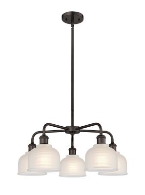 Innovations Lighting 516-5CR-OB-G411 Downtown Urban Five Light Chandelier Chandelier Bronze/Dark
