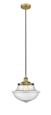 Innovations Lighting 616-1PH-BB-G544 Downtown Urban One Light Pendant Pendant Light Gold, Champ, Gld Leaf
