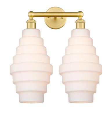 Innovations Lighting 616-2W-SG-G671-8 Downtown Urban Two Light Bath Vanity Bath Vanity Light Gold, Champ, Gld Leaf