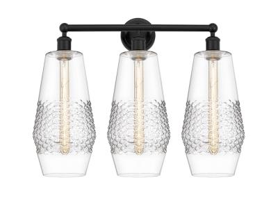 Innovations Lighting 616-3W-BK-G682-7 Downtown Urban Three Light Bath Vanity Bath Vanity Light Black