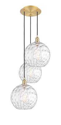 Innovations 113B-3P-SG-G1215-12 3-Light Multi-Pendant Satin Gold