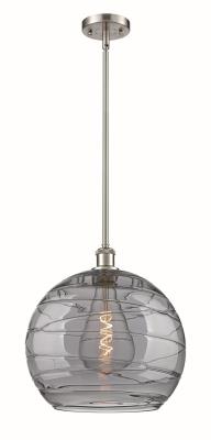 Innovations 516-1S-SN-G1213-14SM Deco Swirl 1 Light 13.75 inch Pendant Brushed Satin Nickel