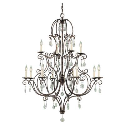 The Lighting Gallery Tn Murray Feiss F1938 8 4mbz Cau 12 Light Chandelier Mocha