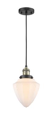 Innovations 201C-BAB-G661-7-LED 1-Light Mini Pendant Black Antique Brass