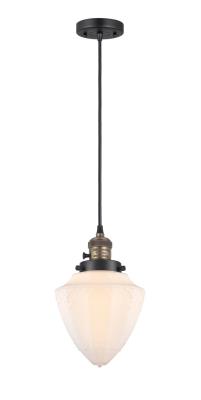 Innovations 201CSW-BAB-G661-7 1-Light Mini Pendant Black Antique Brass