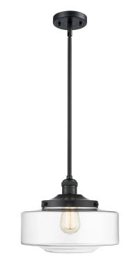 Innovations 201S-BK-G692-12 1-Light Mini Pendant Matte Black