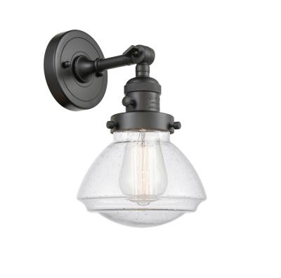 Innovations 203SW-OB-G324-LED Olean 1 Light Sconce Part of The Franklin Restoration Collection, Oil Rubbed Bronze
