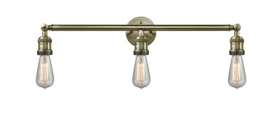 Innovations Lighting 205-AB Franklin Restoration Three Light Bath Vanity Bath Vanity Light Antique Brass