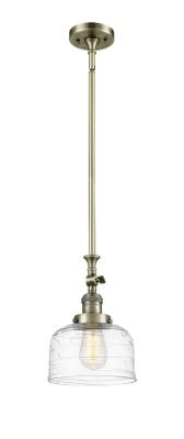 Bell 1 Light Mini Pendant in Antique Brass (206-AB-G713)
