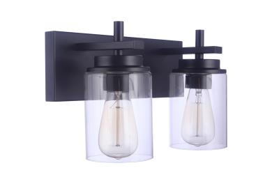 Craftmade 17414FB2 Reeves 2 Light Vanity in Flat Black