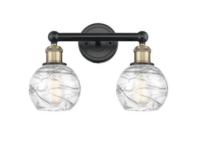 Innovations Lighting 616-2W-BAB-G1213-6 Edison Two Light Bath Vanity Bath Vanity Light Black Antique Brass