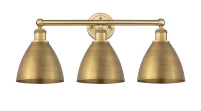 Innovations 616-3W-SN-MBD-75-SN Metal Bristol 3 Light 25.5 inch Bath Vanity Light Brushed Satin Nickel