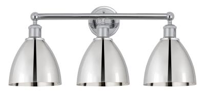 Innovations 616-3W-PC-MBD-75-PC Metal Bristol 3 Light 25.5 inch Bath Vanity Light Polished Chrome