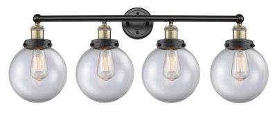 Innovations Lighting 616-4W-BAB-G202-8 Edison Four Light Bath Vanity Bath Vanity Light Black Antique Brass