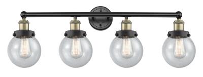 Innovations Lighting 616-4W-BAB-G204-6 Edison Four Light Bath Vanity Bath Vanity Light Black Antique Brass