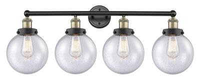 Innovations Lighting 616-4W-BAB-G204-8 Edison Four Light Bath Vanity Bath Vanity Light Black Antique Brass