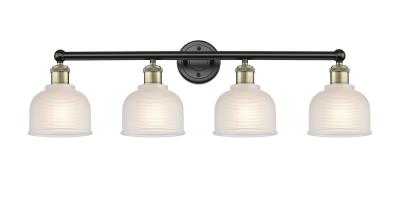 Innovations Lighting 616-4W-BAB-G411 Edison Four Light Bath Vanity Bath Vanity Light Black Antique Brass