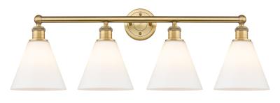 Innovations Lighting 616-4W-BB-GBC-81 Downtown Urban Four Light Bath Vanity Bath Vanity Light Brushed Brass