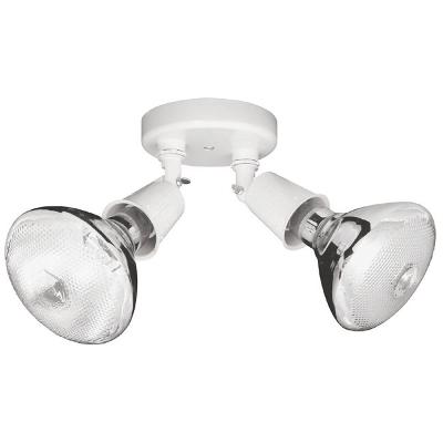 Two Light Outdoor FloodLight - White