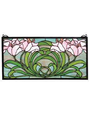 Meyda Tiffany - 79950 - Calla Lily - Window - Naw Pink Green