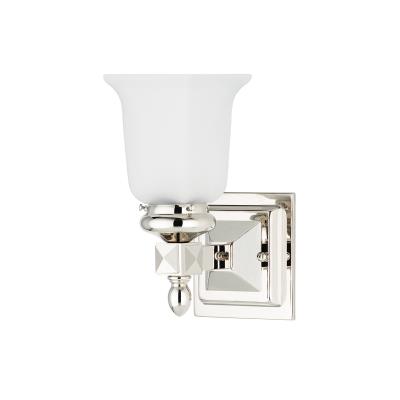 One Light Bath Bracket - Polished Nickel