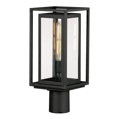 NOMA 7' Outdoor Lamp Post Triple Head All Weather Classic Decor Light, Black, 1 Piece - View #6