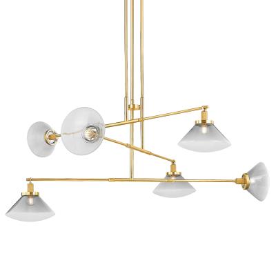 Hudson Valley 1936-AGB Mendon Six Light Chandelier