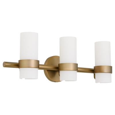 Quoru 5257-3-70 Transitional Three Light Vanity In White Finish, - Aazon.co