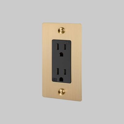 Buster + Punch - NSC-053808 - Duplex Outlet - Brass
