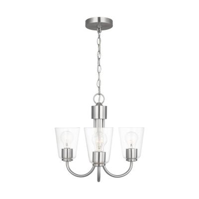 ⭐︎aina⭐︎ Quoizel New Harbor 5-Light Brushed Nickel Linear Chandelier