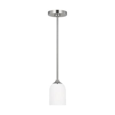 Kichler Lighting 44065NI One Light Mini Pendant from The Harmony Collection, Brushed Nickel new in box Retails $101.04 Our Price $56