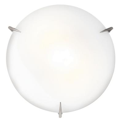 Zenon - Three Light Flush Mount - Brushed Steel